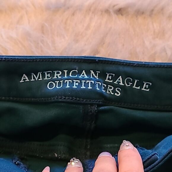 American eagle outfitters teal cky‎ high jegging size 2 - Picture 3 of 7